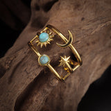 Soluna Türkis Orbit Ring | Gold
