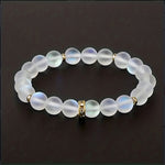 Vertrauen Armband mit Margeriten und Mondstein