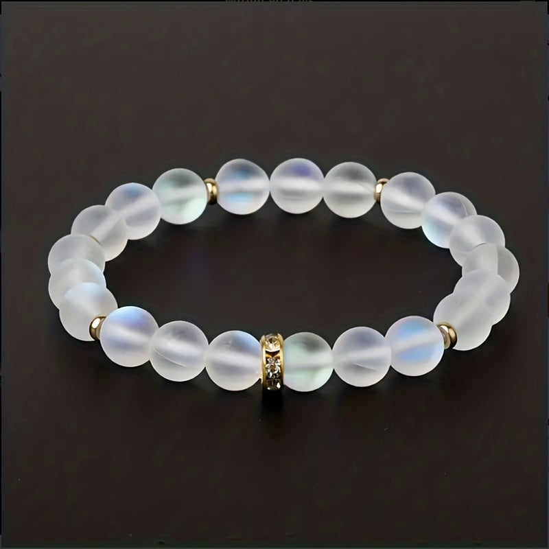 Vertrauen Armband mit Margeriten und Mondstein