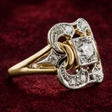 Vintage Goldring mit Zirkonia