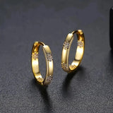 Vintage Ohrringe Rad mit Goldblume