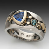 Vintage Ring Blau