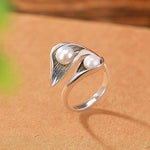 Vintage Ring in Gold und Silber mit Margeriten