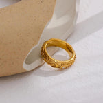 Vintage Ring mit Sonne, Mond und Stern