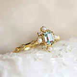 Vintage Ring mit blauer Perle