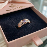 Violetheart Gold- und Silberring | Mischgold