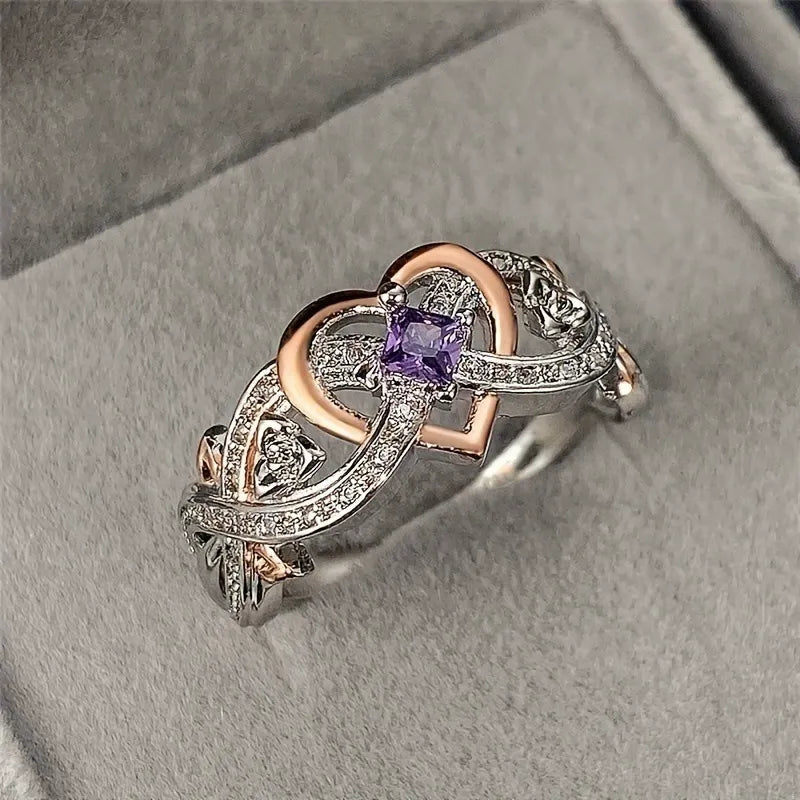 Zweifarbiger Ring aus Mischgold