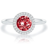 Krimson Glow Versprechen Rubinring | Weissgold