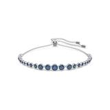Rundschliff Saphir Tennisarmband | Weissgold