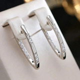 Elegante Zirkonia-Ohrringe in Gold – Silber