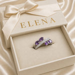 Lavendel Flussring | Weissgold