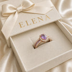 Odelia Violett Lumina Ring | Roségold