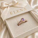 Odelia Violett Lumina Ring | Roségold