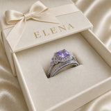 Valeria Versprechen Ring Set | Weissgold