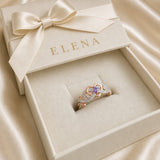 Violetheart Gold- und Silberring | Mischgold
